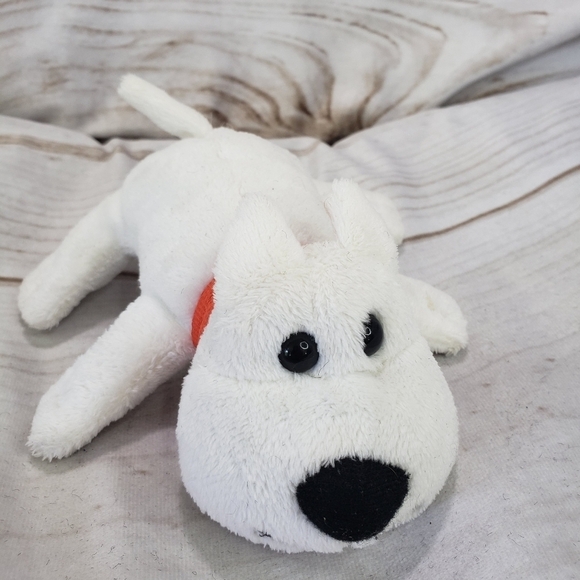 Melissa & Doug Buddy White Dog Plush Stuffed Toy 6 Inch Red Collar Puppy Pursuit - Picture 2 of 8